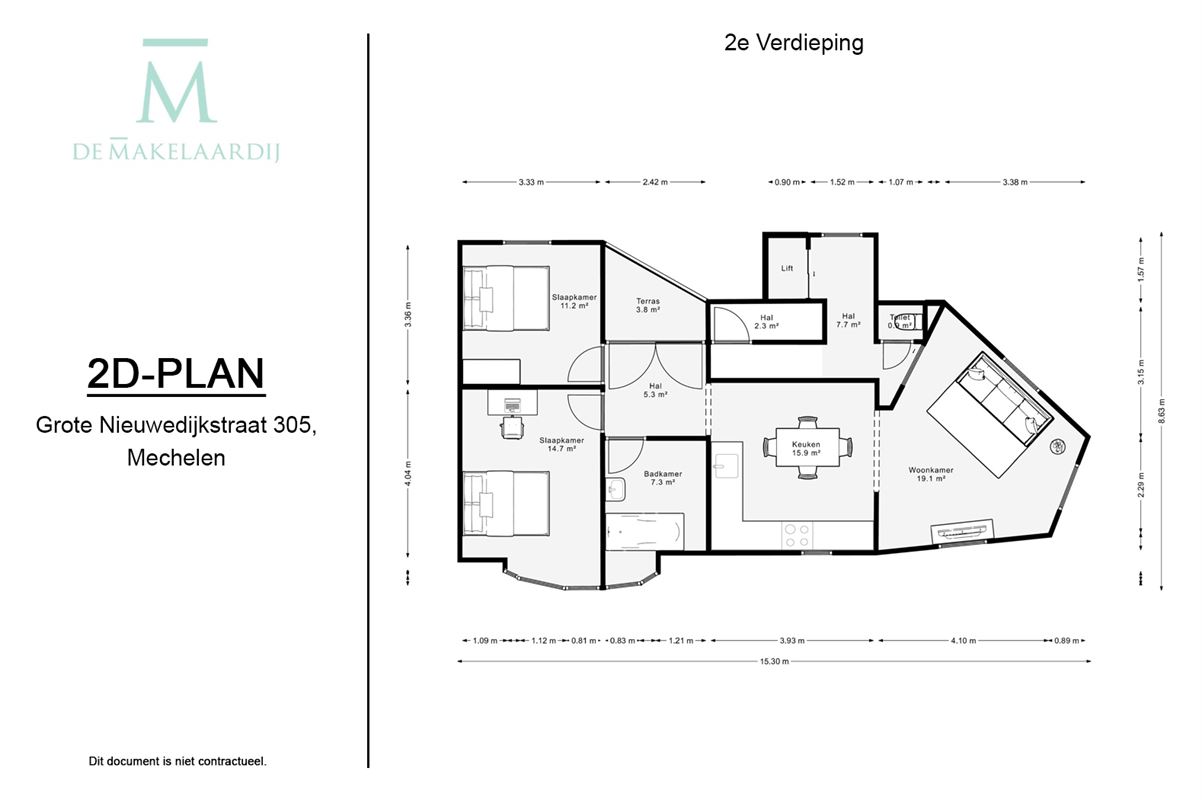 Foto 37 : Appartementsgebouw te 2800 MECHELEN (België) - Prijs € 535.000