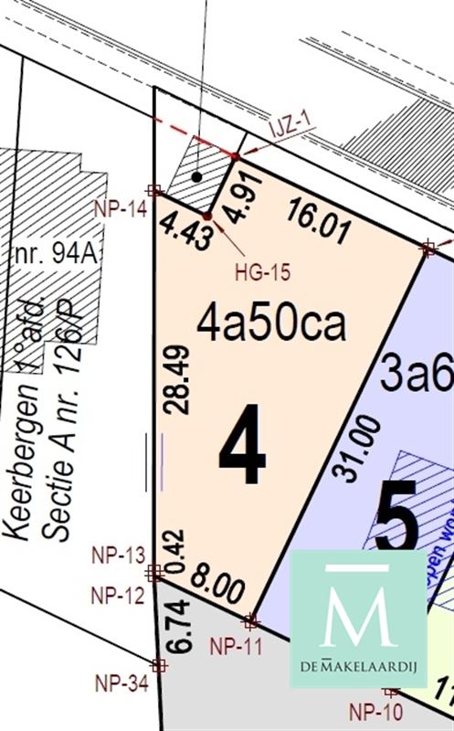 Foto 5 : Bouwgrond te 3140 KEERBERGEN (België) - Prijs € 155.000