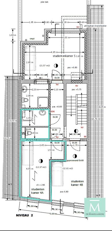 Foto 4 : KOT/kamer te 2800 MECHELEN (België) - Prijs € 535 Foto 4 : KOT/kamer te 2800 MECHELEN (België) - Prijs € 535