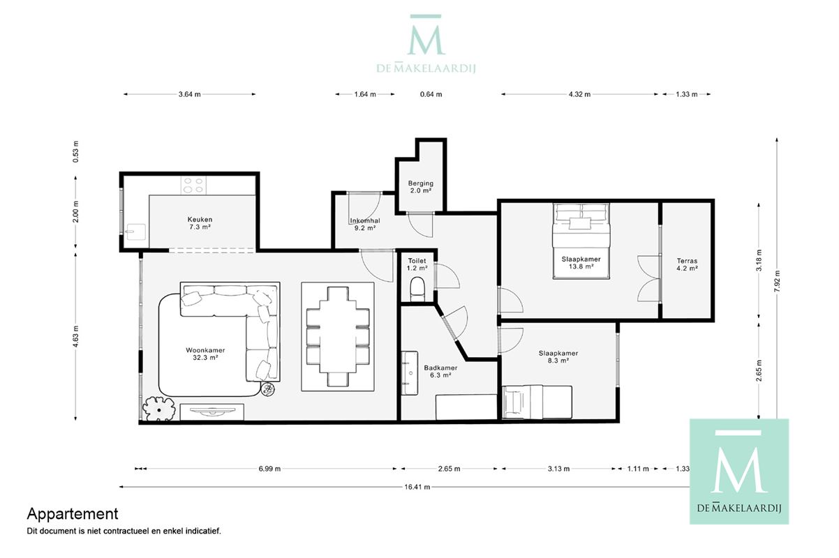 Foto 20 : Appartement te 2550 KONTICH (België) - Prijs € 1.000 Foto 20 : Appartement te 2550 KONTICH (België) - Prijs € 1.000
