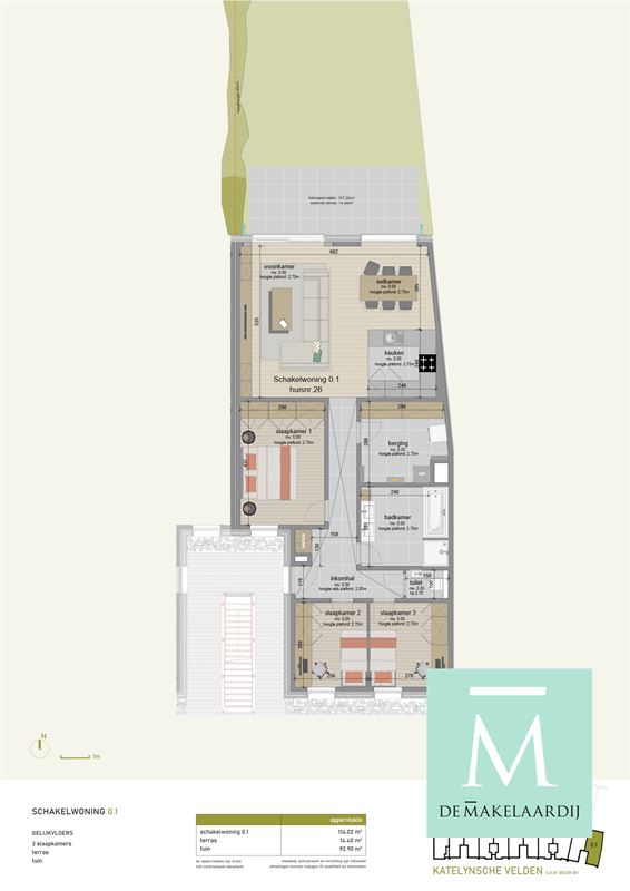 Foto 5 : Appartement te 2860 SINT-KATELIJNE-WAVER (België) - Prijs € 1.350