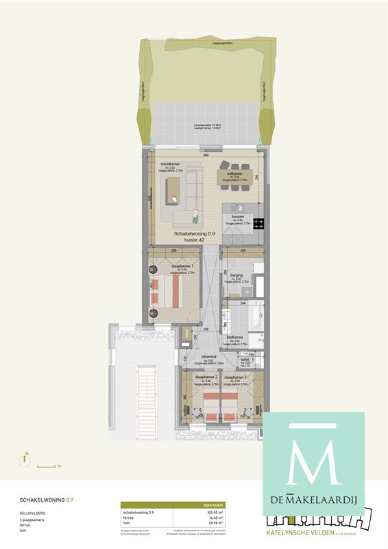 Foto 5 : Appartement te 2860 SINT-KATELIJNE-WAVER (België) - Prijs In optie