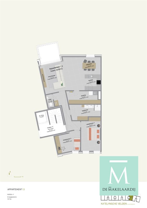 Foto 12 : Appartement te 2860 SINT-KATELIJNE-WAVER (België) - Prijs &euro; 1.200