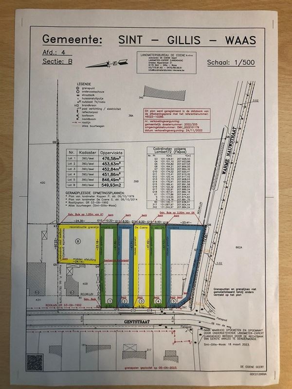 Bouwgrond voor OB van 846m². Zonder bouwverplichting!