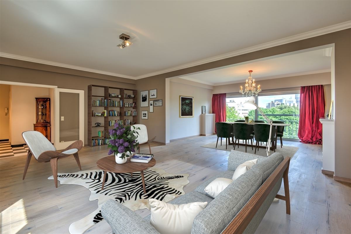 Ruim 2 slaapkamer appartement (ca 152m²) met balkon en prachtig zicht op het Albert - en Harmoniepark.