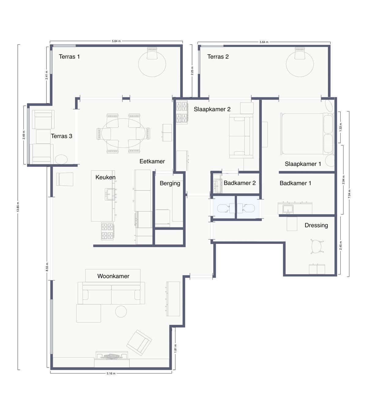 Exclusief Appartement met Panoramisch Zicht op Nieuw Zuid