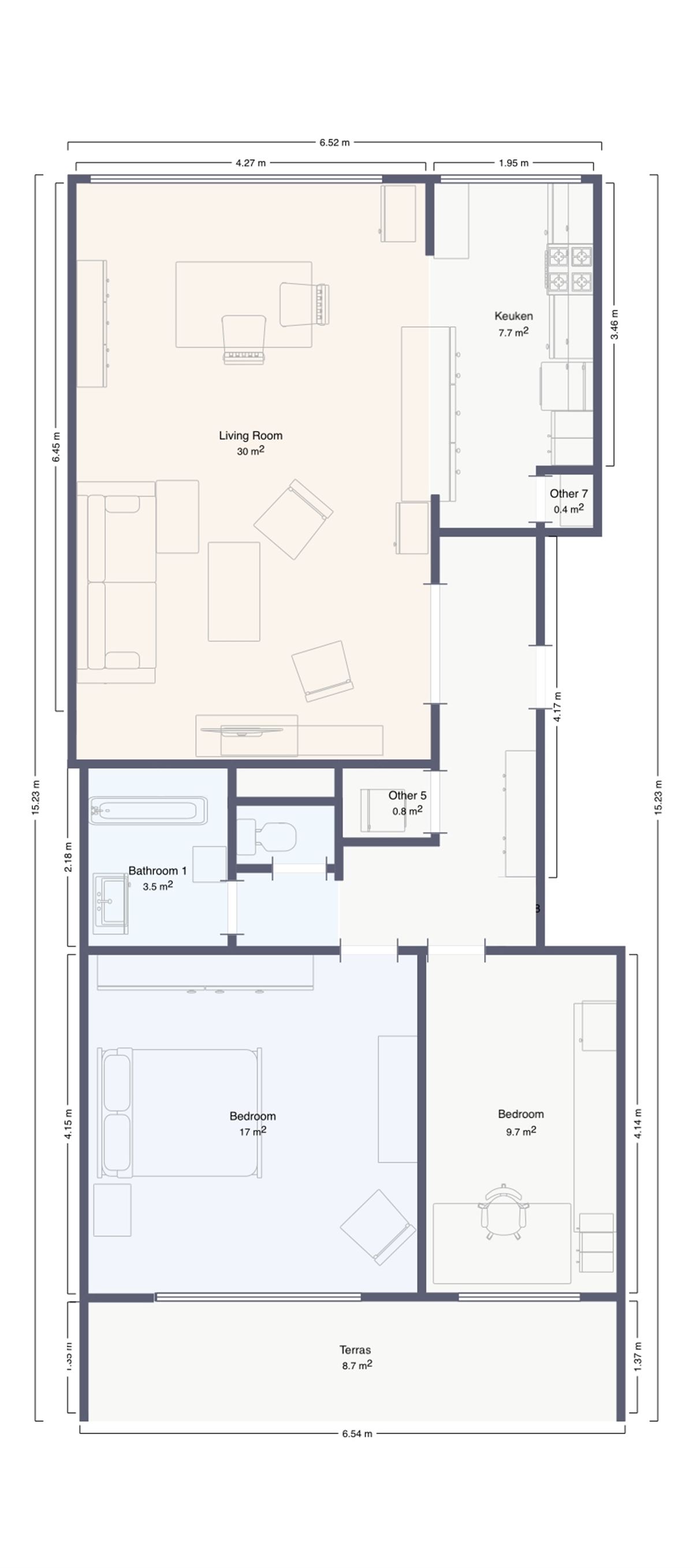 Licht en Energiezuinig Appartement met Uitzicht op Antwerpen
