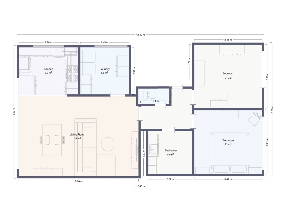 Instapklaar Appartement met 2 Slaapkamers, Terras en Garage