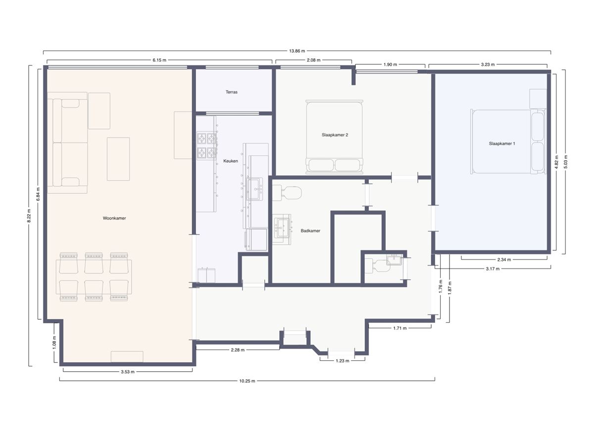 Gerenoveerd appartement met panoramisch uitzicht