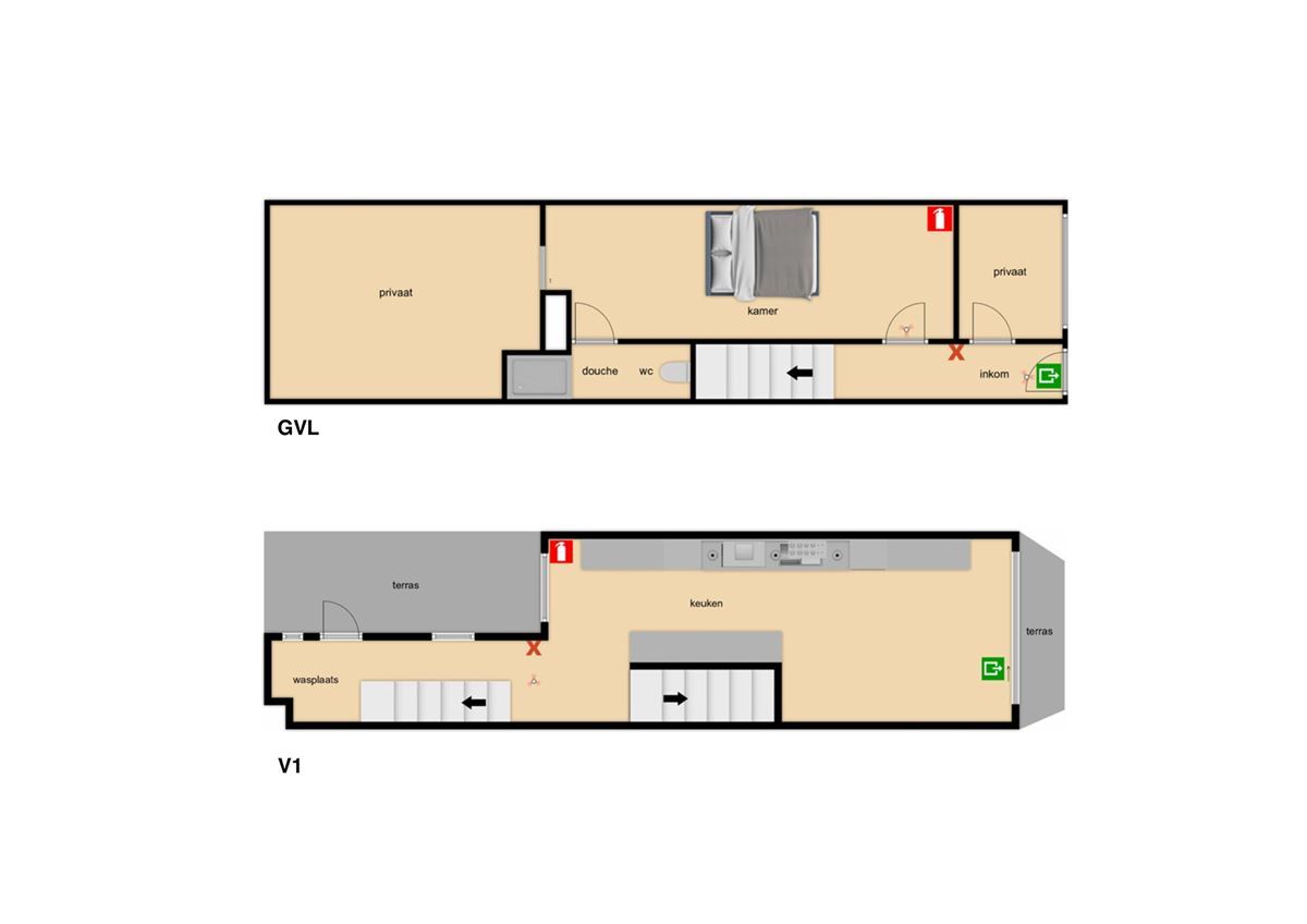 Lichtrijke Stadswoning met 3 Slaapkamers en 2 Terrassen