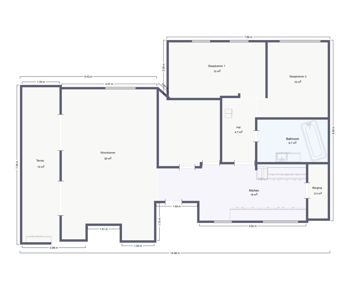 Dakappartement met Zuidgericht Terras en 2 Parkeerplaatsen