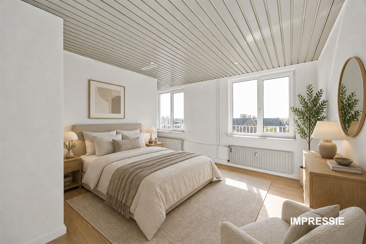 Dakappartement met zuider-dakterras en prachtig uitzicht.