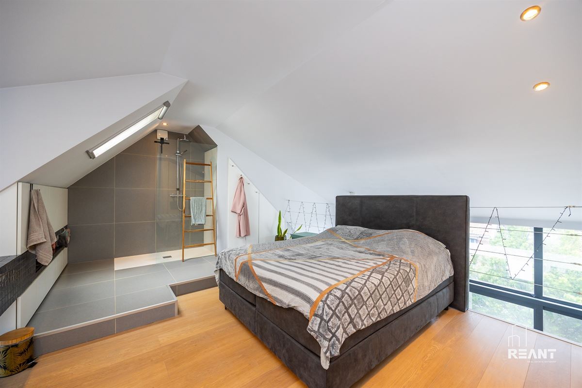 Lichtrijk duplexappartement met mezzanine en ruim terras.