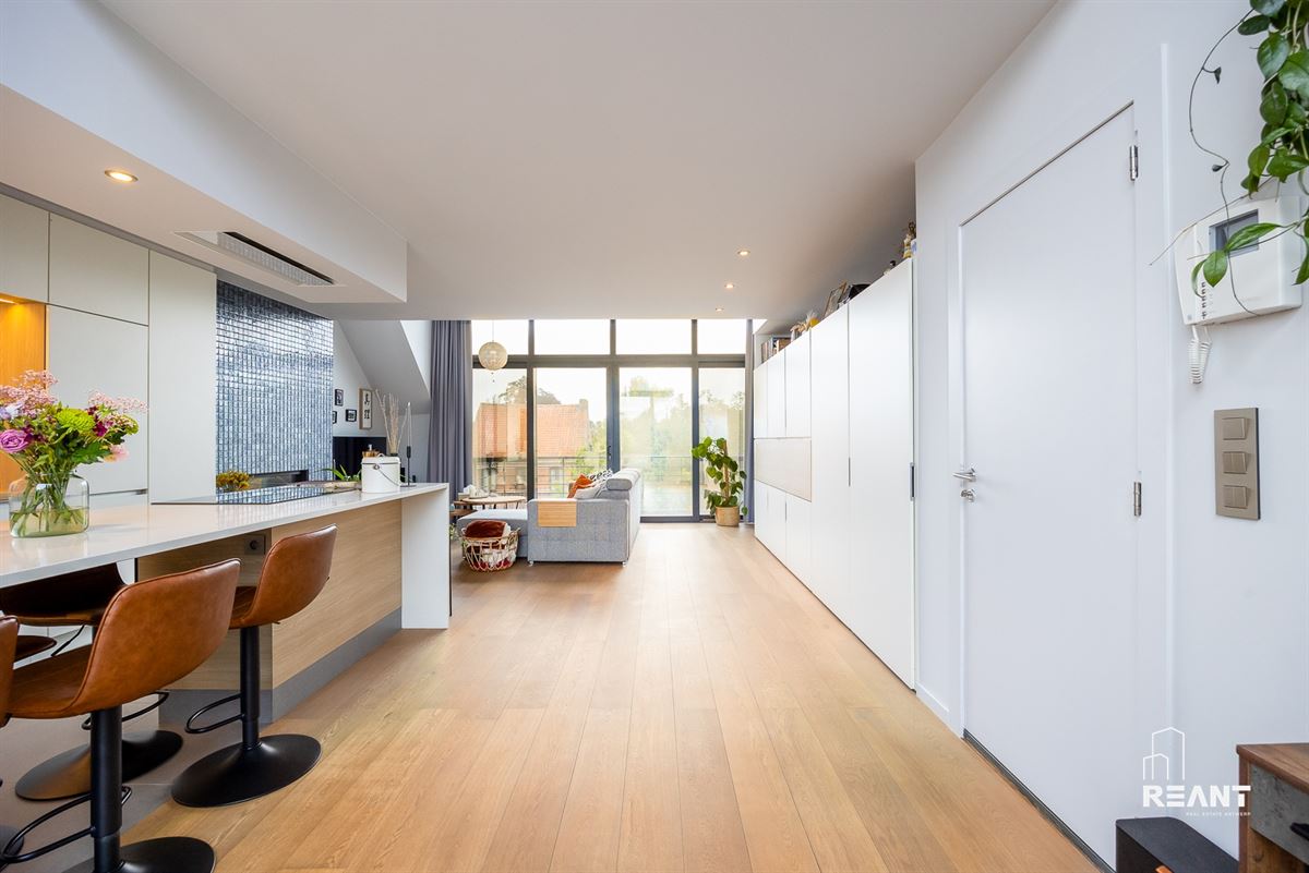 Lichtrijk duplexappartement met mezzanine en ruim terras.