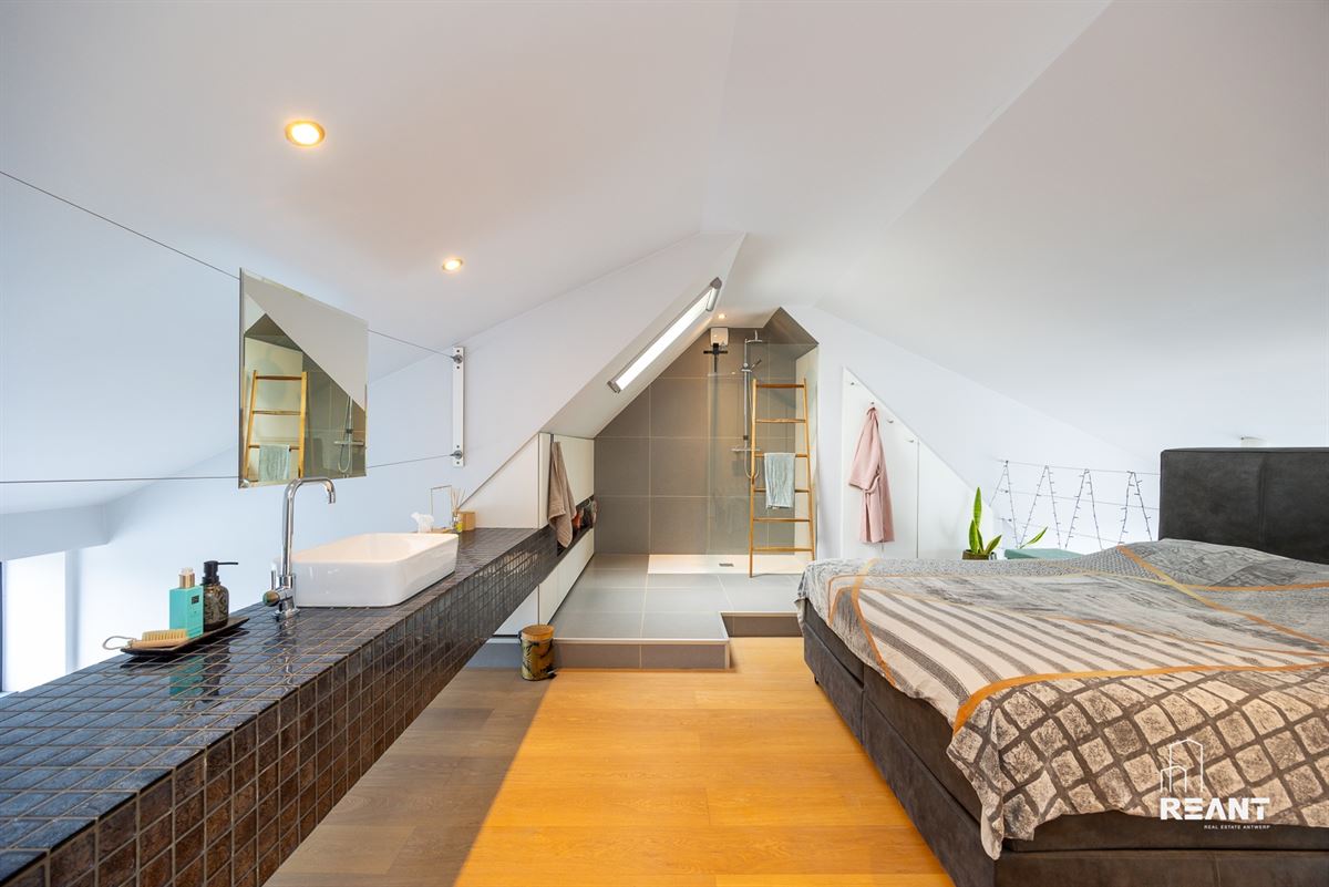 Lichtrijk duplexappartement met mezzanine en ruim terras.