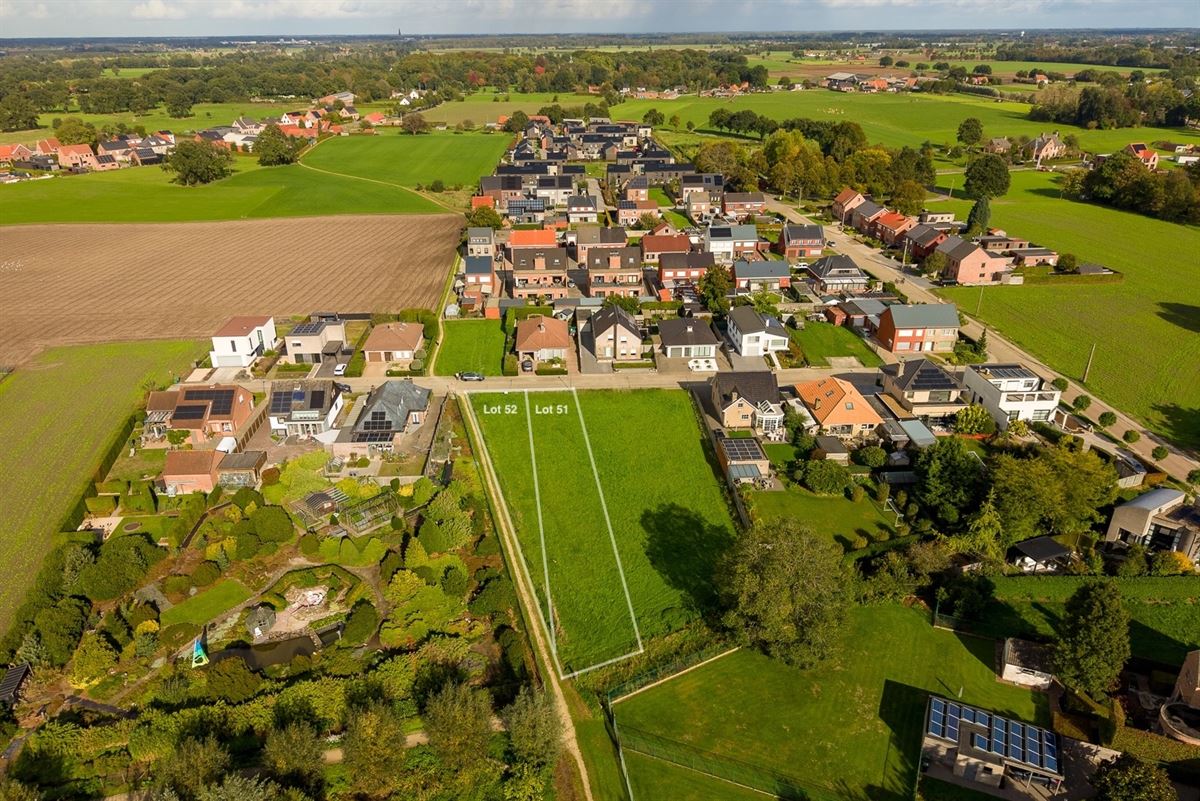 Bouwgrond (lot 51) van 780 m² voor gesloten bebouwing