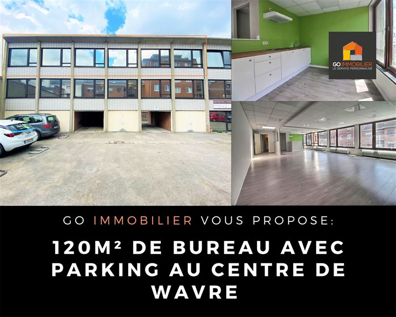 Bureaux 120m² centre de Wavre