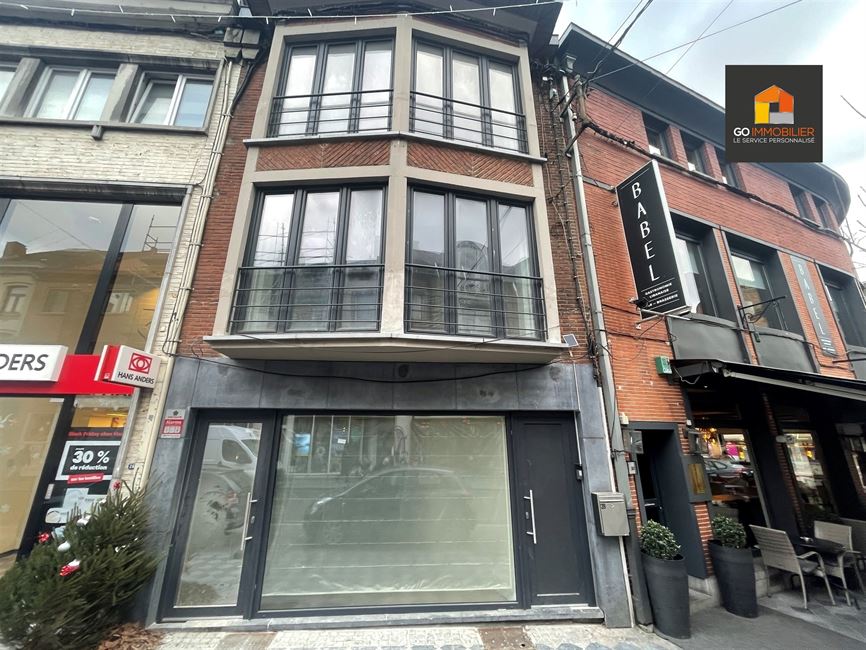 Rez commercial CASCO de 65m² situé au plein coeur de Wavre