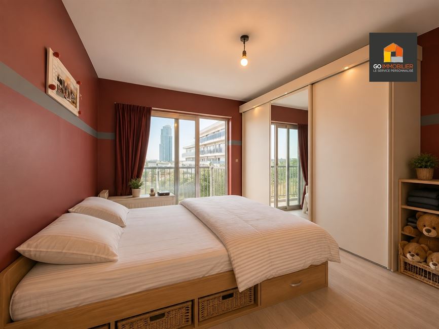 Appartement 2 chambres avec vue sur Bruxelles!  à 1000 BRUXELLES - Réf. 13549
