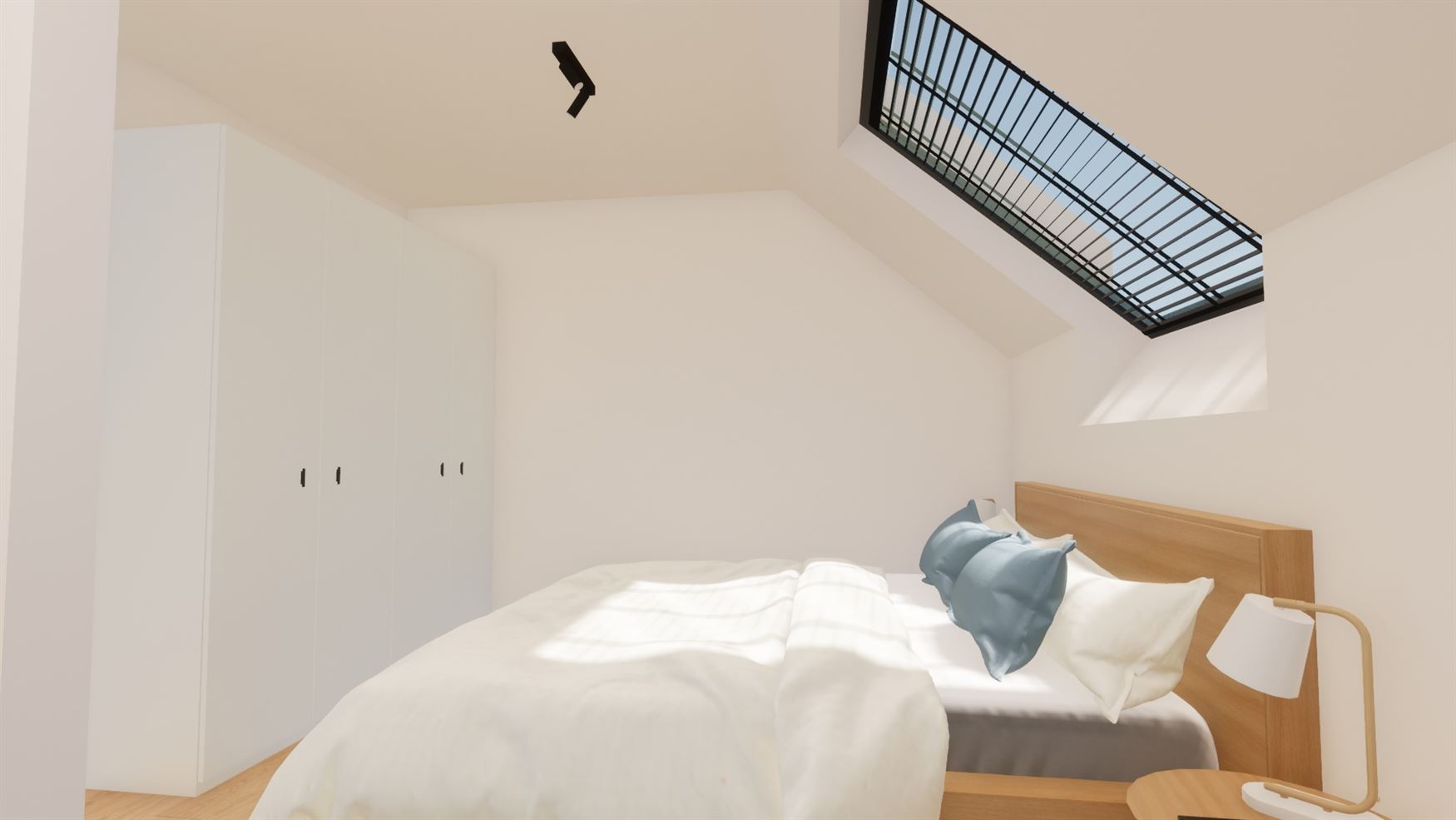 Appartement 113A (108 m²) bevindt zich op het gelijkvloers, heeft 2 slaapkamers en een tuin + terras van 61 m².
Mogelijkheid tot aankoop van een ca...
