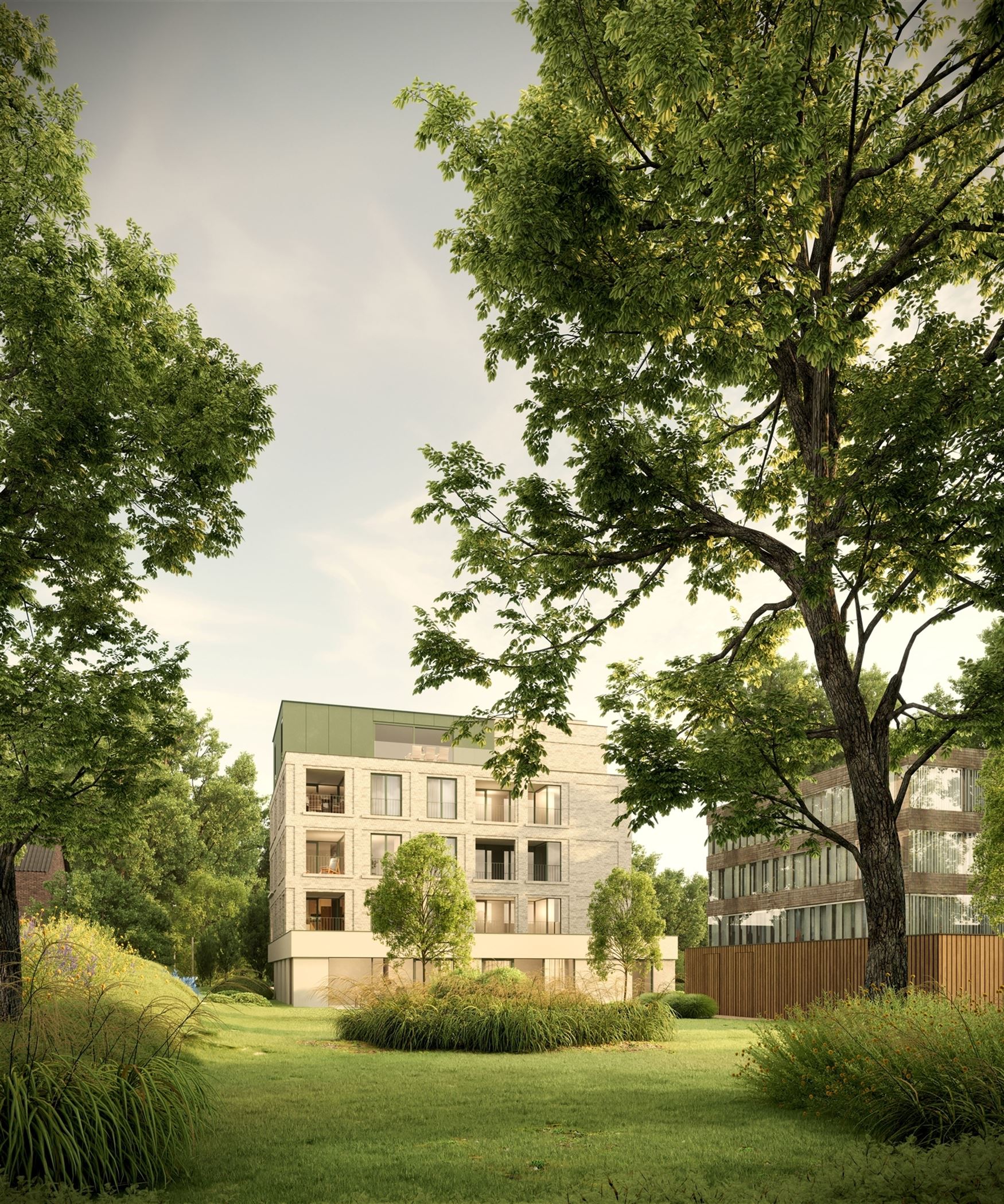 VIVE in Wondelgem verkoopt sterk. Intussen is al 50% van het project verkocht.
Oplevering voorjaar 2027

VIVE combineert hedendaagse architectuur m...