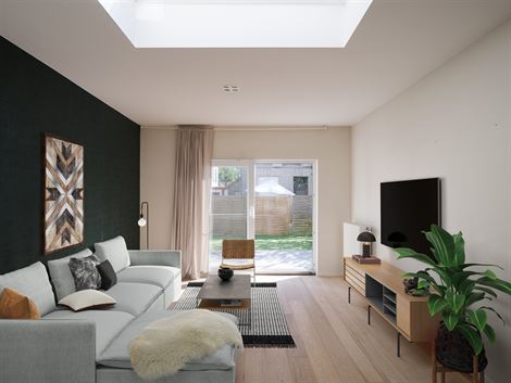 Deze trendy stadswoning (renovatie 2012) ligt op een paar stappen van station Gent-Sint-Pieters – ideaal voor pendelaars, jonge gezinnen of studente...