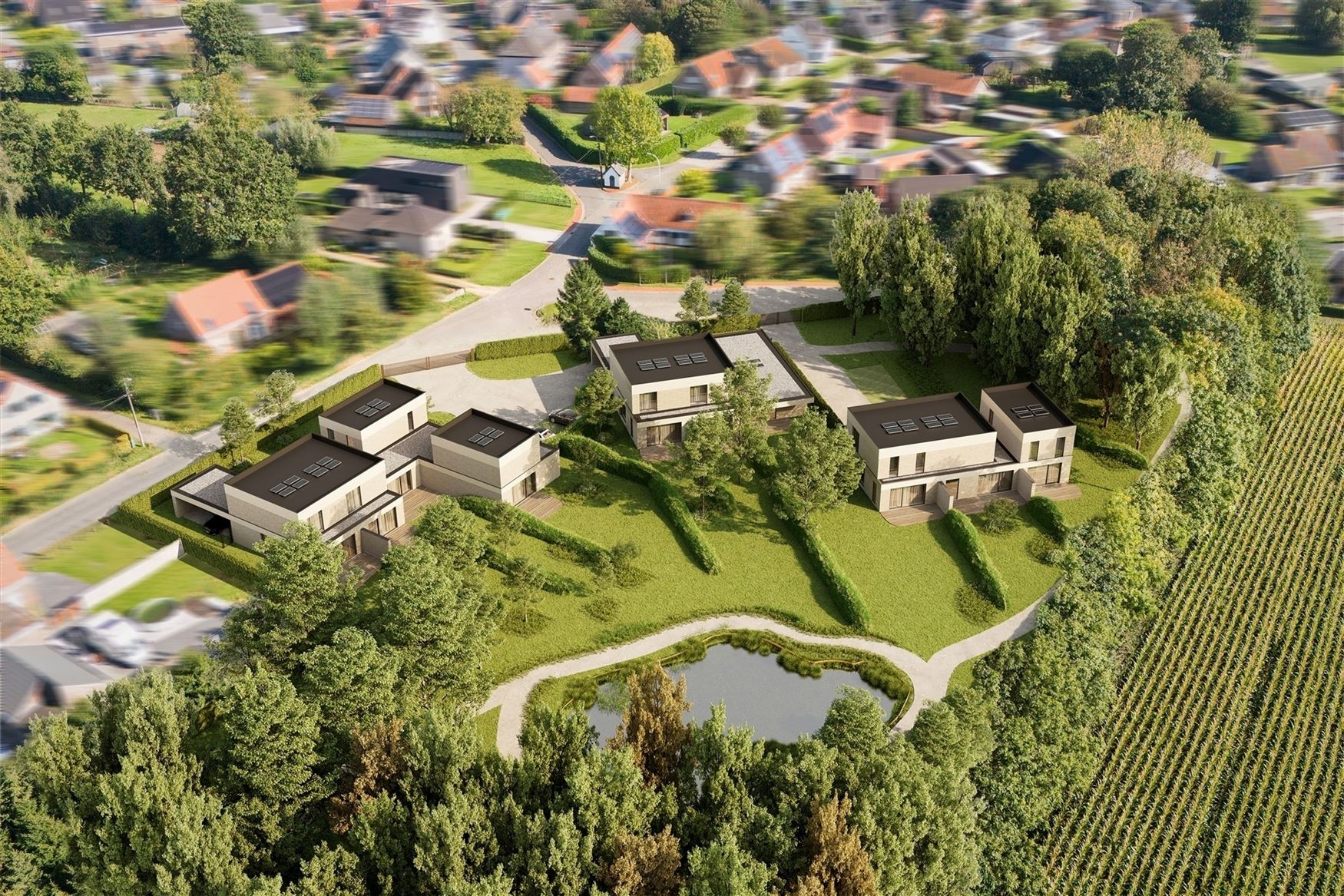 Project Hofstede: zorgeloos genieten van het leven in jouw private oase van groen.

Heerlijk thuiskomen in Hansbeke. Sublieme architectuur nestelt z...