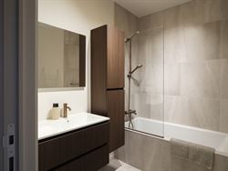 Wonen in het hart van Bachte-Maria-Leerne; waar modern comfort en dorpse charme elkaar ontmoeten.
Ontdek dit stijlvolle éénslaapkamerappartement in...