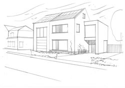 Wonen tussen water en open ruimte. Deze halfopen woning in de Koning Leopoldstraat 71 in Lovendegem kijkt vooraan uit op het Schipdonkkanaal en achter...