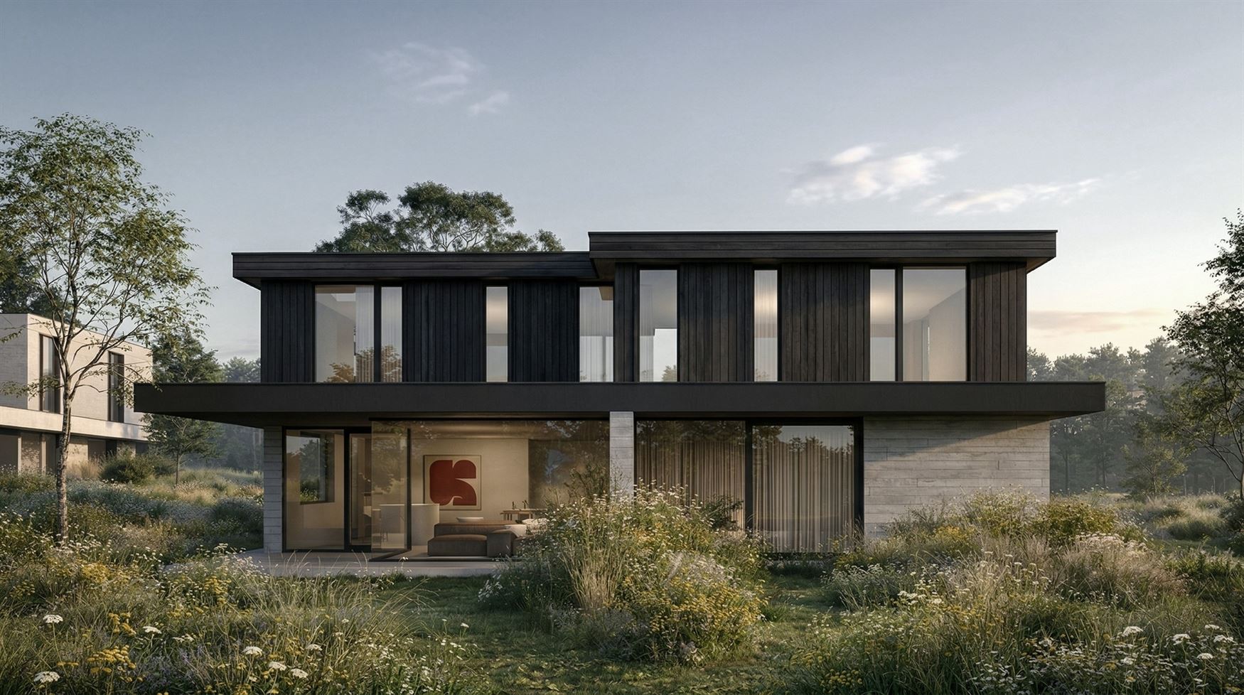 In Drongen komt AVELON. Vier architecturale woningen op een ligging die zelden vrijkomt. Rust, open zichten en ruimte vormen hier de basis.
De woning...