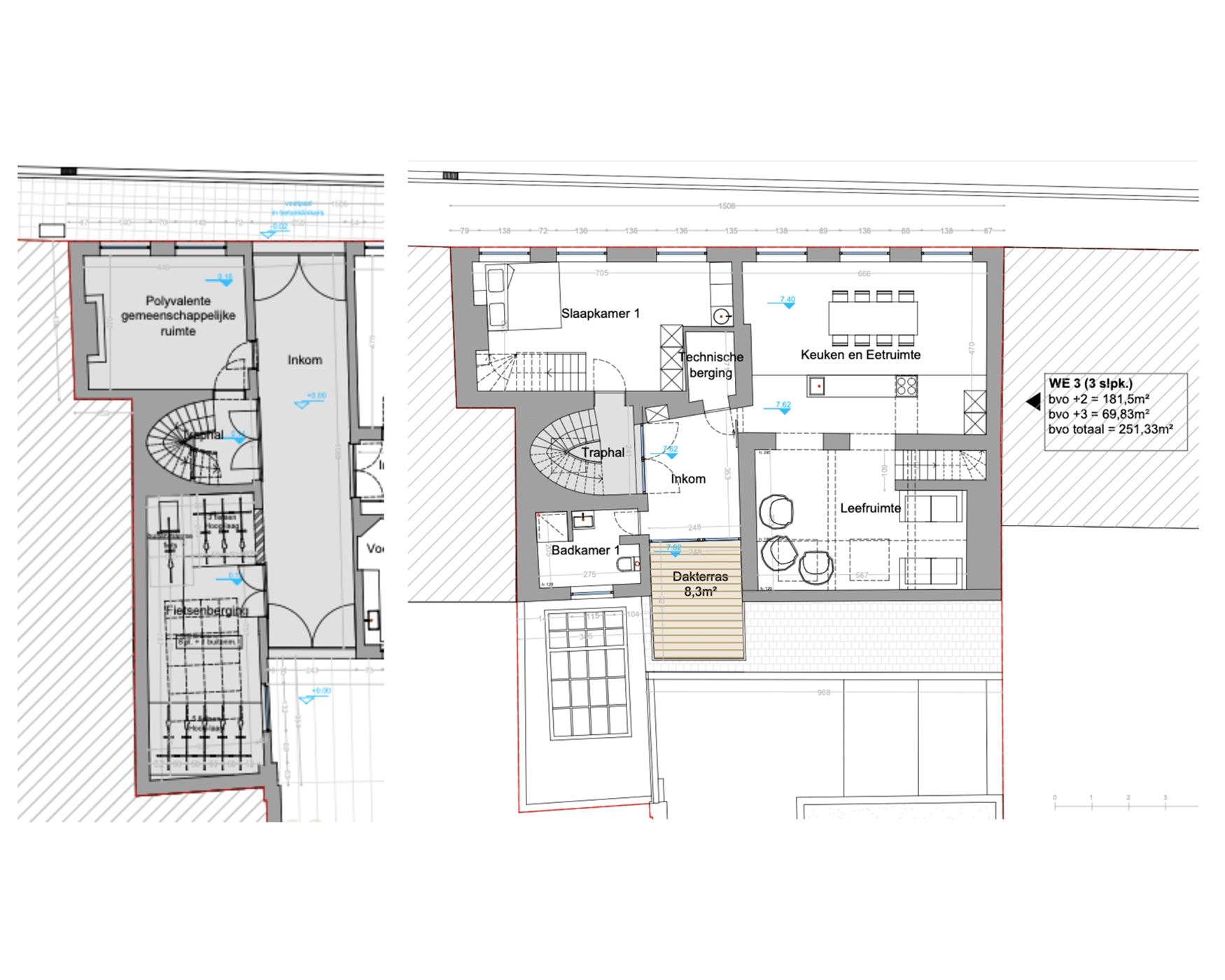 251 m² boven de stad. Ruimte, karakter en een uitgesproken eigenheid.

Verdeeld over twee verdiepingen overstijgt dit moeiteloos het klassieke appa...