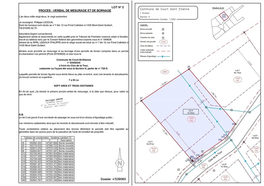 Nature quiétude pour ce lotissement de 9 terrains !