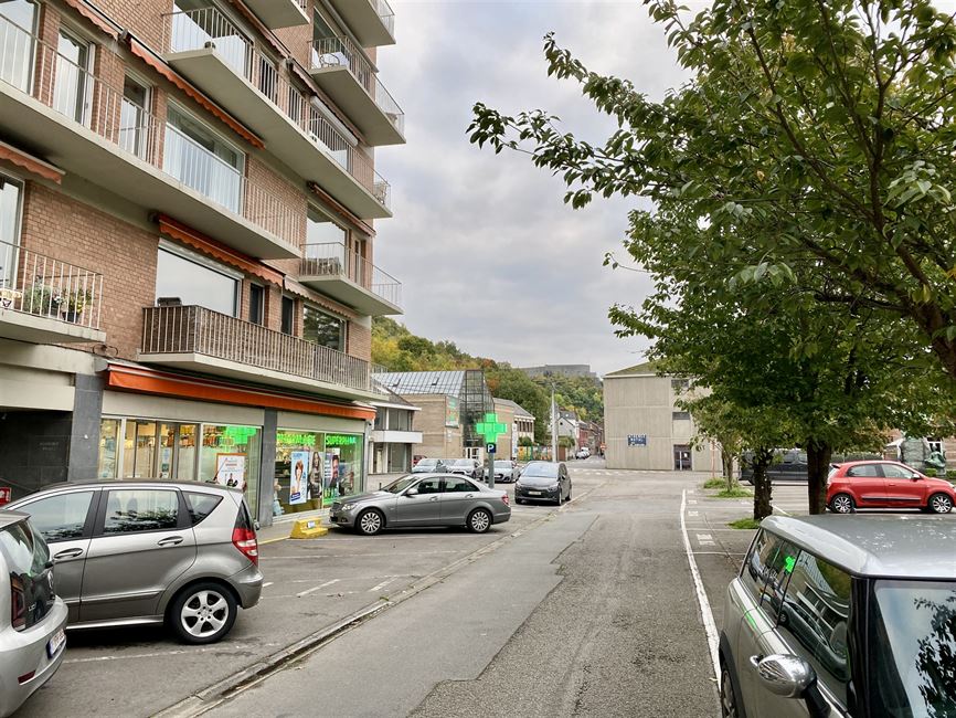 Magnifique appart traversant 2CH, terr. vue Meuse PEB B!