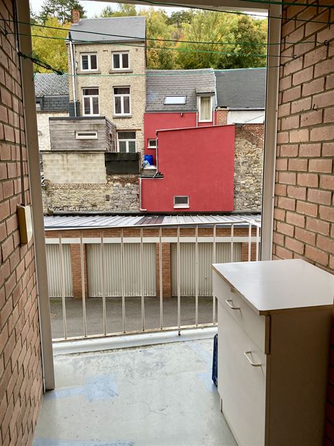 Magnifique appart traversant 2CH, terr. vue Meuse PEB B!