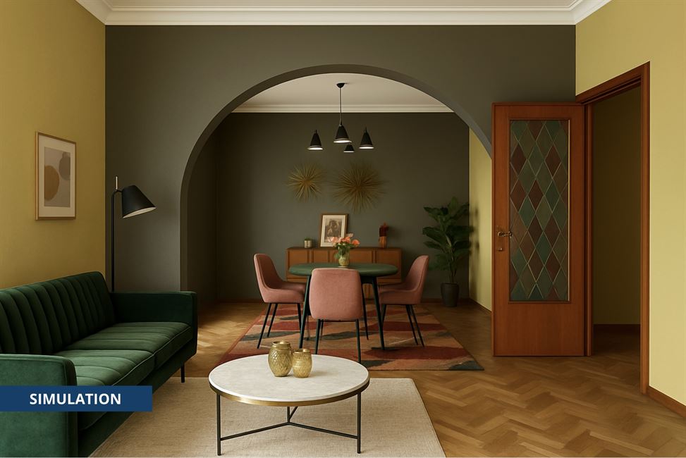 LAEKEN - A RENOVER: APPART 2CH AVEC CACHET- TOP LOCALISATION