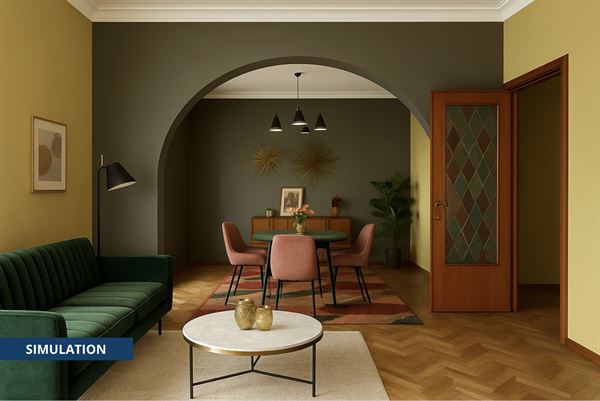 LAEKEN - A RENOVER: APPART 2CH AVEC CACHET- TOP LOCALISATION