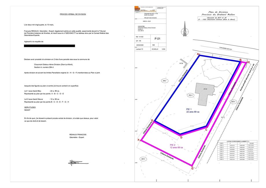 Exceptionnelle prop. de standing, poss.diviser parcelle en 2 lots.