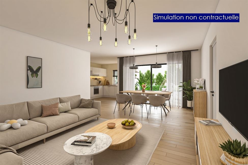 Magnif. appartement RDC 2 ch. - Construction Q-ZEN