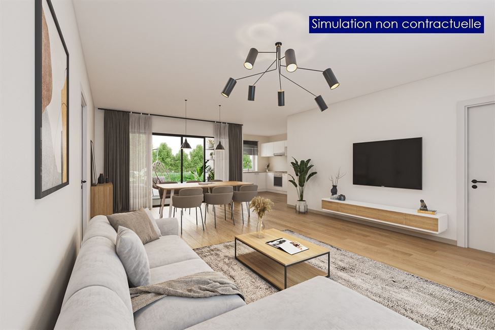 Magnif. appartement RDC 2 ch. - Construction Q-ZEN