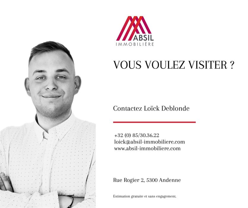 L'immobilière Absil vous présente un espace commercial à Namur