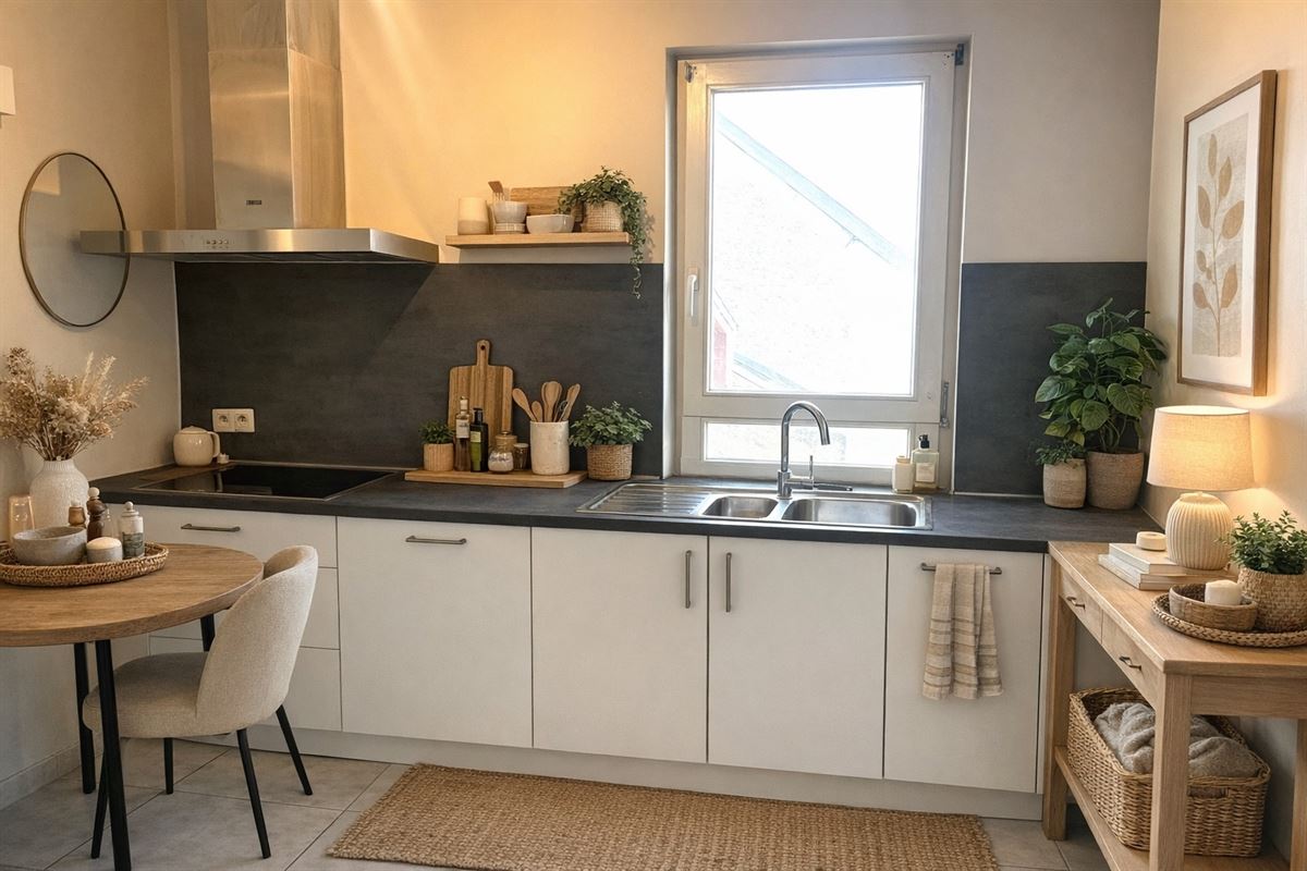 Appartement met terras en staanplaats in het centrum