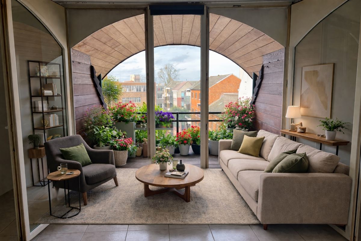 Appartement met terras en staanplaats in het centrum