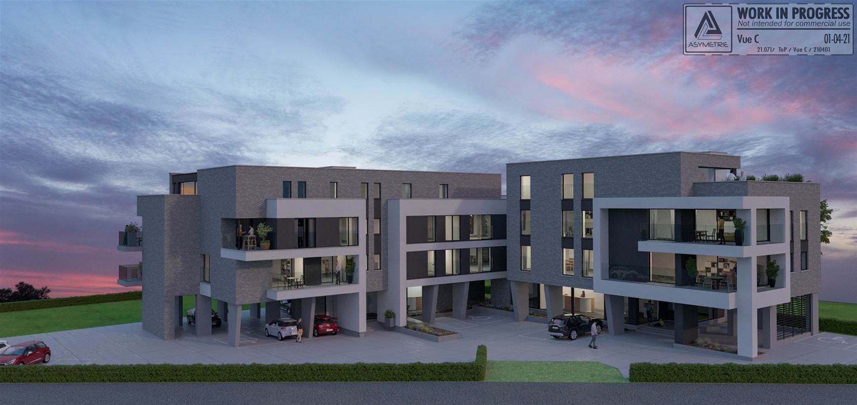 Projet immobilier : Résidence Miraval à WELKENRAEDT (4840) - Prix de 129.255 € à 558.800 €