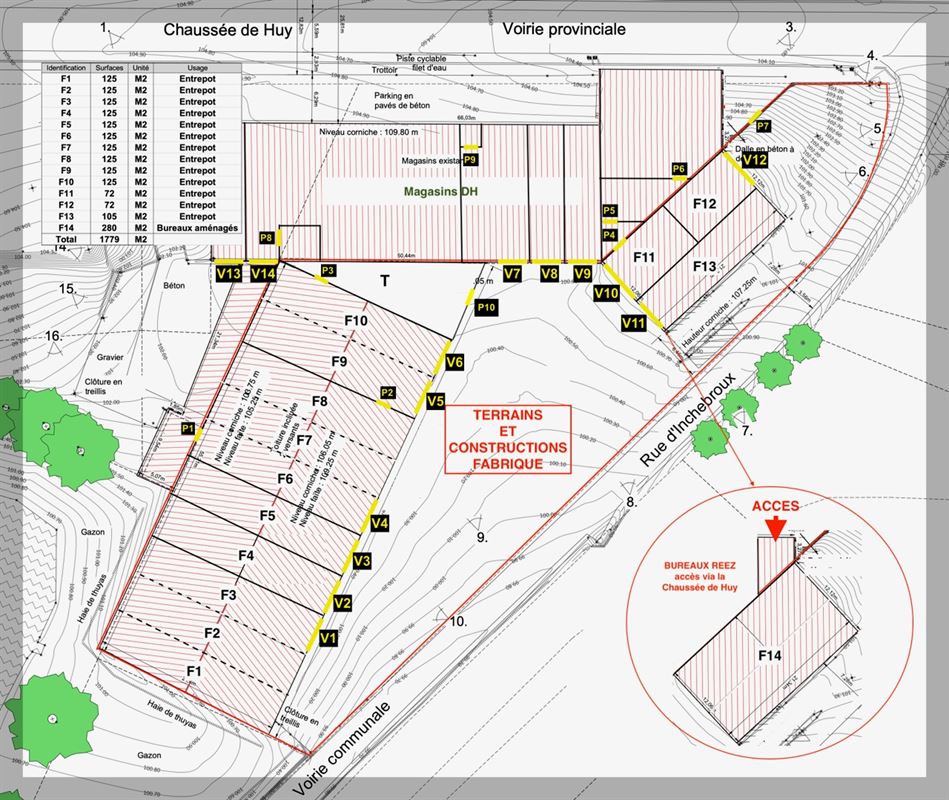 Entrepôt - surface de stockage avec porte sectionnelle