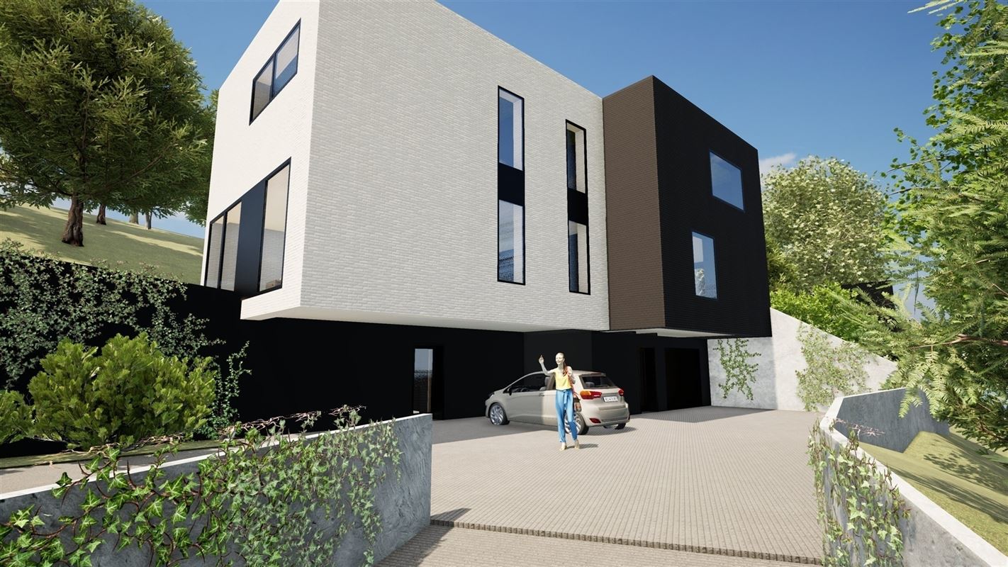 Maison neuve contemporaine au coeur d'un site verdoyant