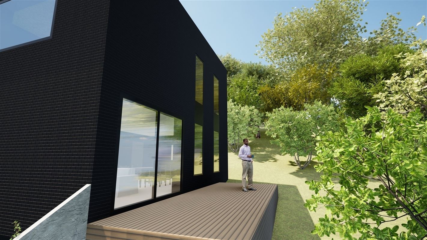 Maison neuve contemporaine au coeur d'un site verdoyant