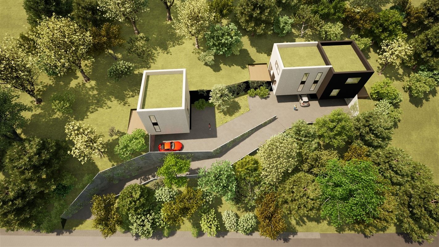 Maison neuve contemporaine au coeur d'un site verdoyant