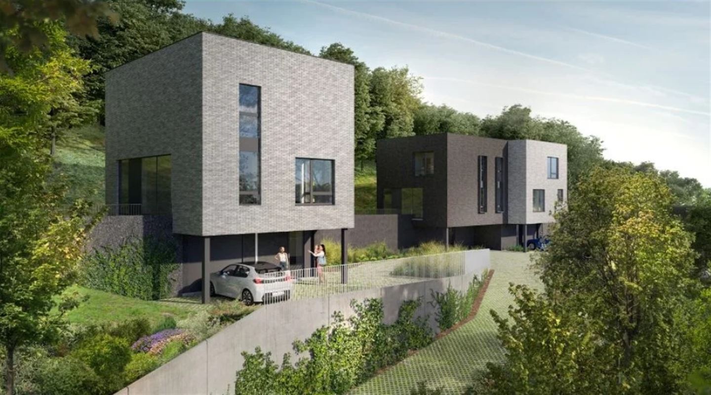 Maison neuve contemporaine au coeur d'un site verdoyant