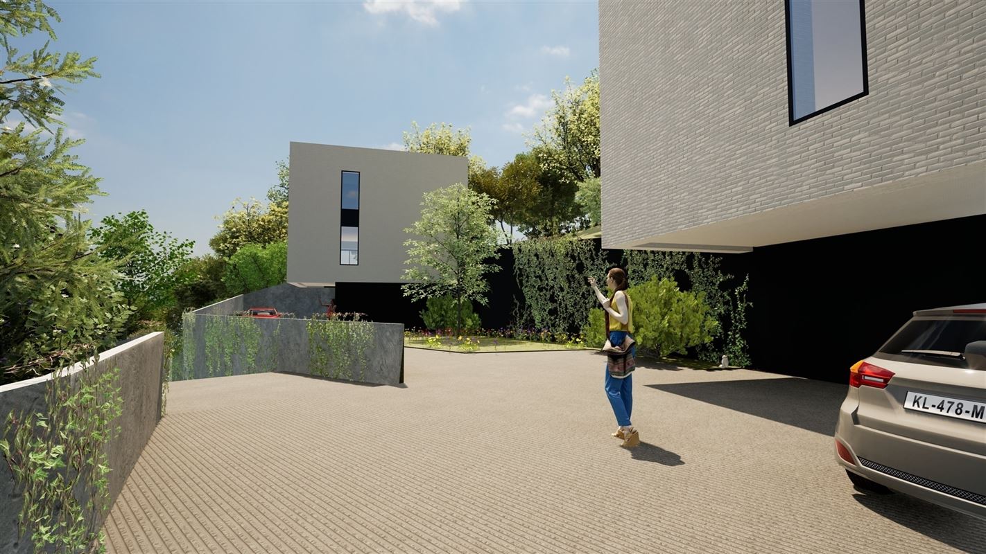 Maison neuve contemporaine au coeur d'un site verdoyant