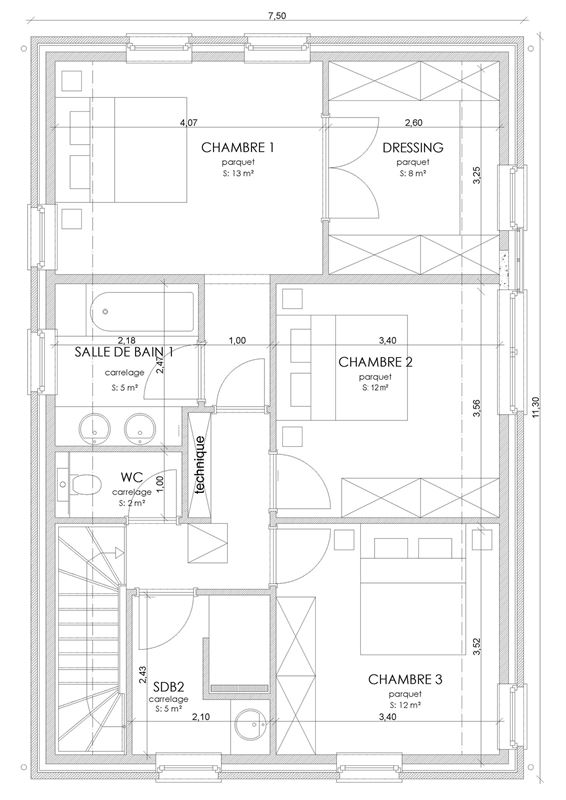 LOT 1 - Maison 4façades neuve - éco-intelligente!